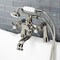 Kingston Brass KS248PN Deck Mount Clawfoot Tub Faucet with Hand Shower, Polished Nickel KS248PN - alternate 2